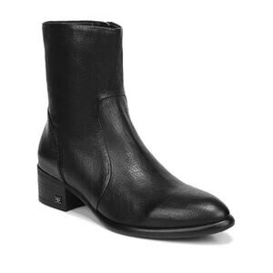 Sam Edelman Womens Black Pebbled Leather Hilary Ankle Booties Size 6.5 NWOT
